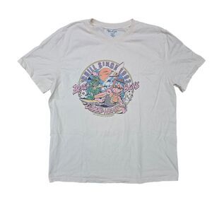 Brandy Melville John Galt Diamond Head T-Shirt Chill Since 1993 One Size Beige